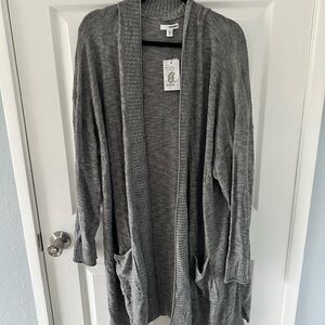 Sonoma Charcoal Open Front Cardigan